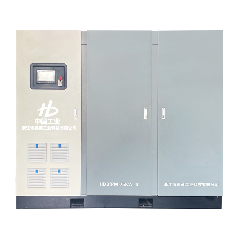 Compresor cu două trepte cu dublu șurub cu micro-ulei de 100 CP